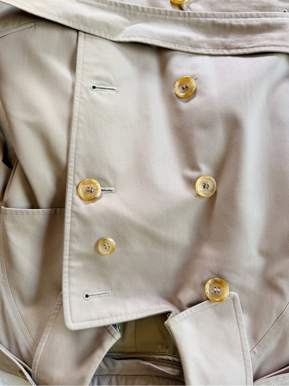 Vintage Burberrys Double Breasted Trench Coat Nova Check Wool Liner | 6 Long - Picture 11 of 13